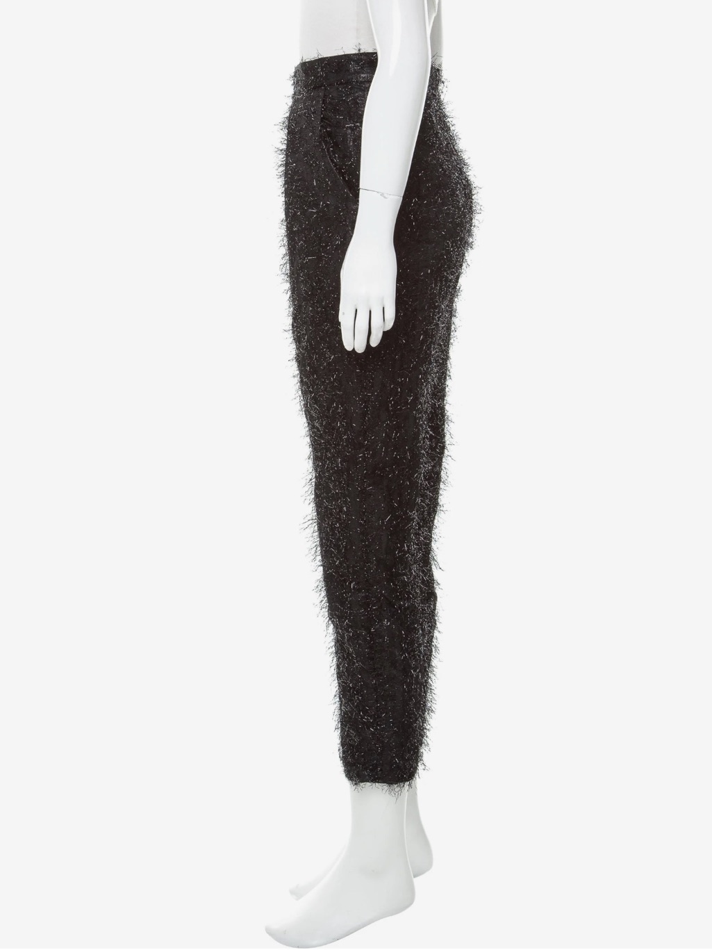 Black Metallic Fringe Pants — image 3 of 8